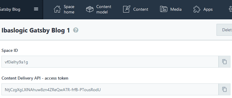 Contentful content delivery api