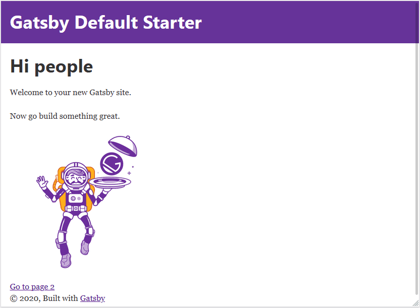 Gatsby default