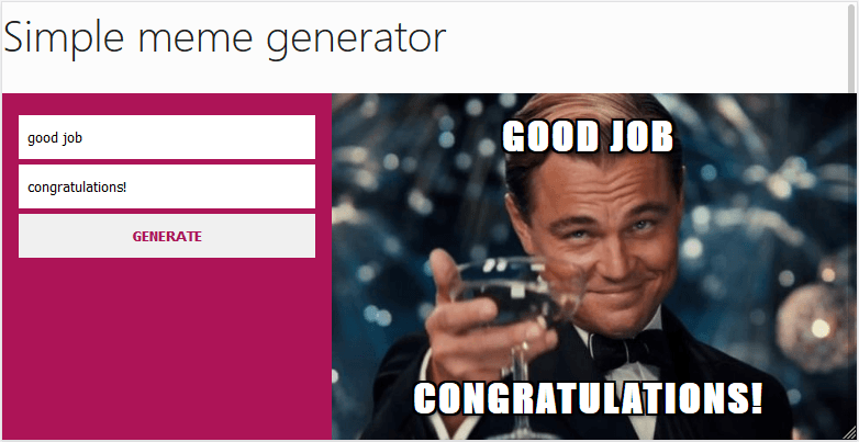 meme generator starter