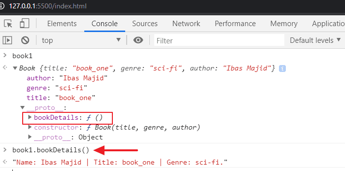 implement constructor prototype