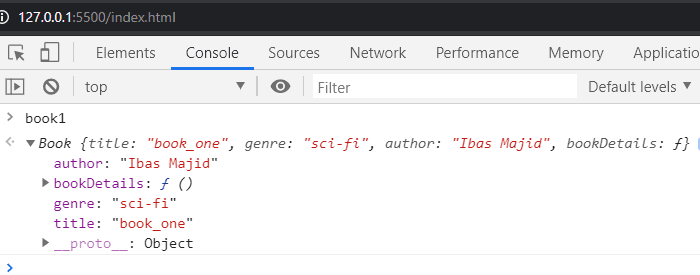 prototypal constructor function