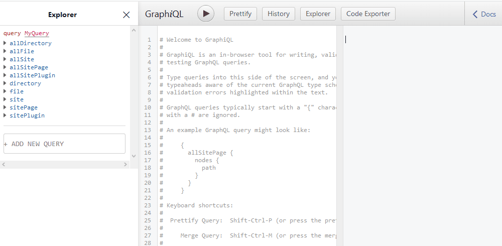 GraophiQL IDE